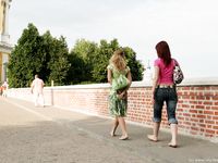 Feet - Katya A + Olga - 2007-12-03 Barefoot trips to Russian towns. Ryazan