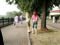 Feet - Katya A + Olga - 2007-12-03 Barefoot trips to Russian towns. Ryazan
