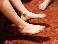 Feet - Katya A + Olga - 2007-12-03 Barefoot trips to Russian towns. Ryazan