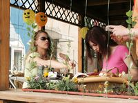 Feet - Katya A + Olga - 2007-12-03 Barefoot trips to Russian towns. Ryazan