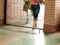 Feet - Katya A + Olga - 2007-12-03 Barefoot trips to Russian towns. Ryazan