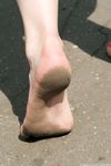 Feet - Ksenia C - 2011-11-14 Barefoot in summer city