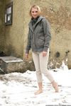 Feet - Ksenia D - 2012-04-30 Blonde girl and white snow