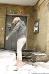 Feet - Ksenia D - 2012-04-30 Blonde girl and white snow