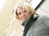 Feet - Ksenia D - 2012-04-30 Blonde girl and white snow