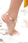 Feet - Ksenia D - 2012-04-30 Blonde girl and white snow