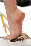 Feet - Ksenia D - 2012-04-30 Blonde girl and white snow