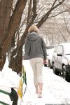 Feet - Ksenia D - 2012-04-30 Blonde girl and white snow