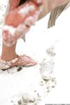 Feet - Ksenia D - 2012-04-30 Blonde girl and white snow