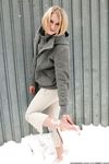 Feet - Ksenia D - 2012-04-30 Blonde girl and white snow