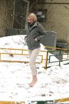 Feet - Ksenia D - 2012-04-30 Blonde girl and white snow