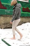 Feet - Ksenia D - 2012-04-30 Blonde girl and white snow