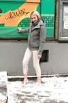 Feet - Ksenia D - 2012-04-30 Blonde girl and white snow