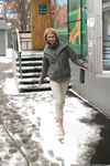 Feet - Ksenia D - 2012-04-30 Blonde girl and white snow