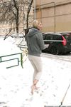 Feet - Ksenia D - 2012-04-30 Blonde girl and white snow
