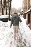Feet - Ksenia D - 2012-04-30 Blonde girl and white snow