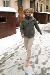 Feet - Ksenia D - 2012-04-30 Blonde girl and white snow