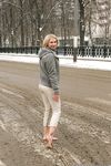 Feet - Ksenia D - 2012-04-30 Blonde girl and white snow