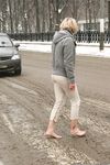 Feet - Ksenia D - 2012-04-30 Blonde girl and white snow