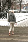 Feet - Ksenia D - 2012-04-30 Blonde girl and white snow