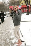 Feet - Ksenia D - 2012-04-30 Blonde girl and white snow