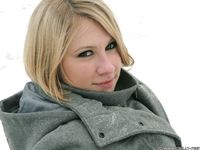 Feet - Ksenia D - 2012-04-30 Blonde girl and white snow