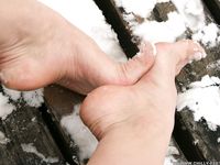 Feet - Ksenia D - 2012-04-30 Blonde girl and white snow