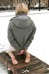 Feet - Ksenia D - 2012-04-30 Blonde girl and white snow