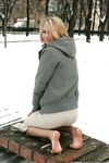 Feet - Ksenia D - 2012-04-30 Blonde girl and white snow