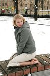 Feet - Ksenia D - 2012-04-30 Blonde girl and white snow