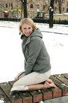 Feet - Ksenia D - 2012-04-30 Blonde girl and white snow