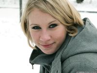 Feet - Ksenia D - 2012-04-30 Blonde girl and white snow