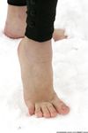 Feet - Ksenia D - 2013-03-13 Tall girl in the snow