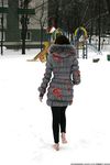 Feet - Ksenia D - 2013-03-13 Tall girl in the snow