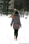 Feet - Ksenia D - 2013-03-13 Tall girl in the snow