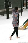 Feet - Ksenia D - 2013-03-13 Tall girl in the snow