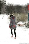 Feet - Ksenia D - 2013-03-13 Tall girl in the snow