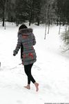 Feet - Ksenia D - 2013-03-13 Tall girl in the snow