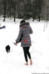 Feet - Ksenia D - 2013-03-13 Tall girl in the snow