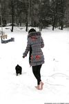 Feet - Ksenia D - 2013-03-13 Tall girl in the snow