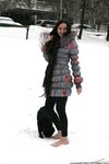 Feet - Ksenia D - 2013-03-13 Tall girl in the snow
