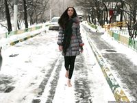 Feet - Ksenia D - 2013-03-13 Tall girl in the snow