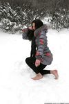 Feet - Ksenia D - 2013-03-13 Tall girl in the snow