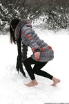 Feet - Ksenia D - 2013-03-13 Tall girl in the snow