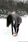 Feet - Ksenia D - 2013-03-13 Tall girl in the snow
