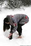 Feet - Ksenia D - 2013-03-13 Tall girl in the snow