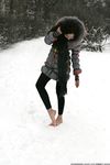 Feet - Ksenia D - 2013-03-13 Tall girl in the snow