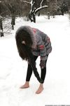 Feet - Ksenia D - 2013-03-13 Tall girl in the snow