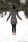 Feet - Ksenia D - 2013-03-13 Tall girl in the snow