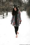 Feet - Ksenia D - 2013-03-13 Tall girl in the snow
